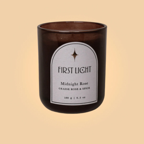 FIRST LIGHT | Midnight Rose Scented Candle 180g