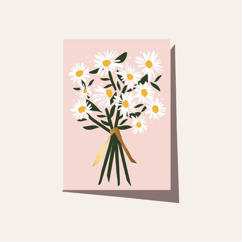ELM PAPER | Card - Daisies Pink