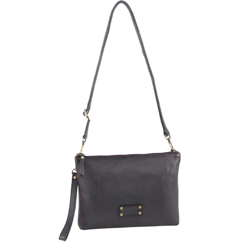 PIERRE CARDIN | Vintage Leather Multiway Crossbody Bag/Clutch - Black