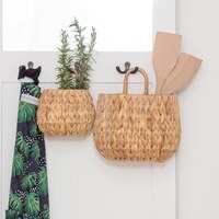 ANNABEL TRENDS | Water Hyacinth Hanging Planters x 2