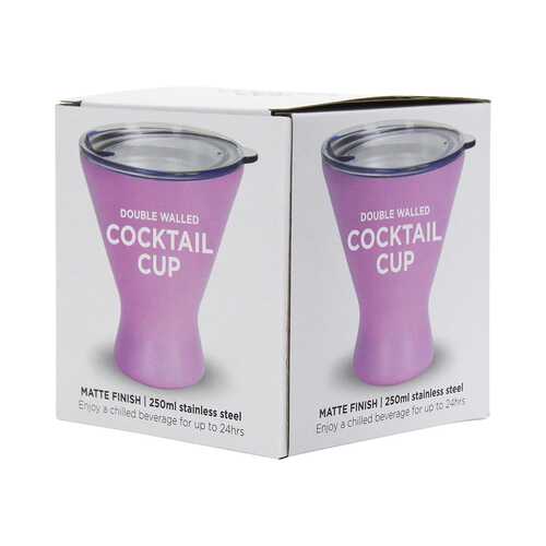 Cocktail Cup - Double Walled - Gelato Pink