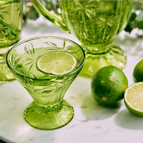 ANNABEL TRENDS | Palm Cocktail Glass - Green Set of 4
