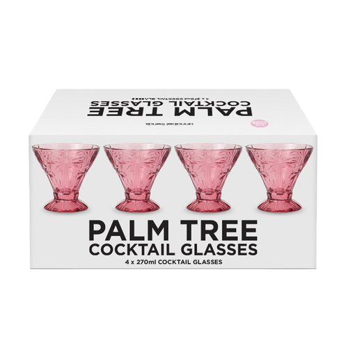 ANNABEL TRENDS | Palm Cocktail Glass Set of 4