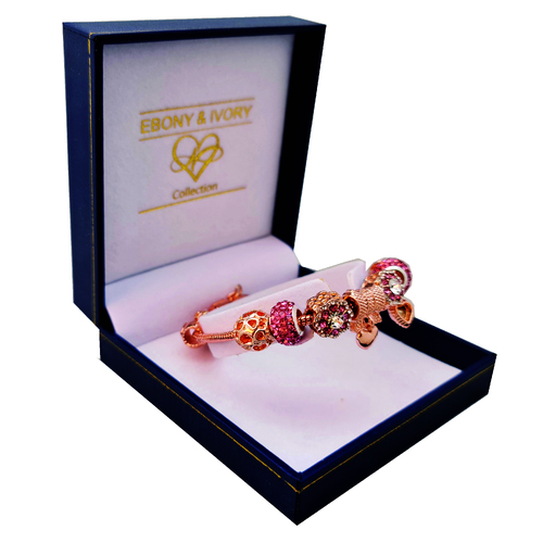 MARY T DESIGNS | Rose Gold Charm Bracelet