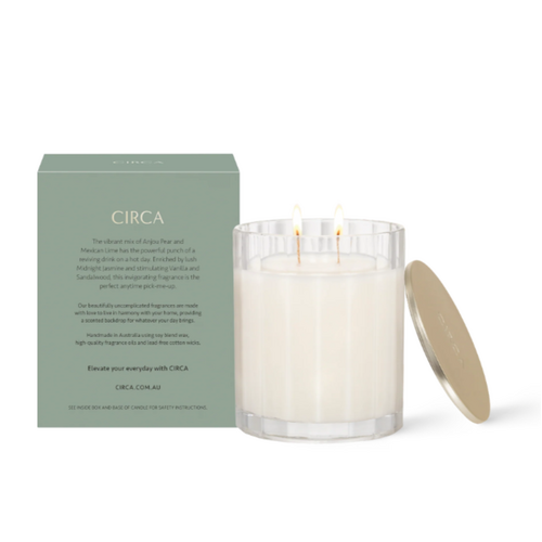 CIRCA | Pear & Lime Scented Soy Candle 350g
