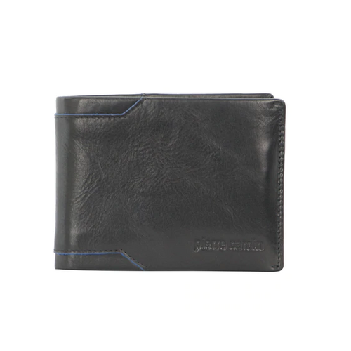 PIERRE CARDIN | Mens Leather Bi-Fold Wallet - Black