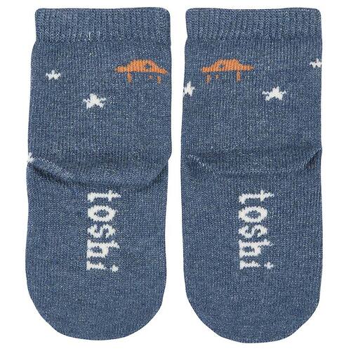 TOSHI | Organic Jacquard Ankle Socks 2pk - Space Race [Size: 6-12 Months]