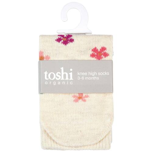 TOSHI | Organic Jacquard Knee Socks 2pk - Wild Flowers