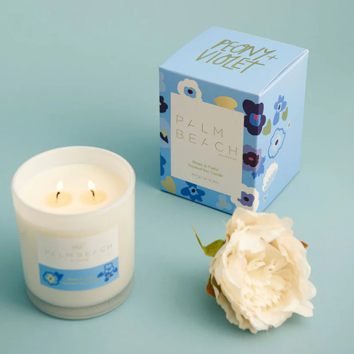 PALM BEACH | Peony & Violet 420g Limited Edition Standard Candle