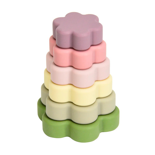 ANNABEL TRENDS | Silicone Stackable Toy - Flower
