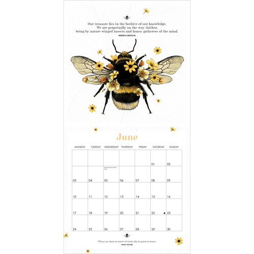 AFFIRMATIONS | 2024 Bee Wall Calendar