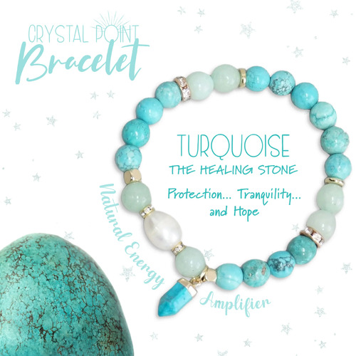 LISA POLLOCK | Crystal Point Bracelet Gift Set - Turquoise