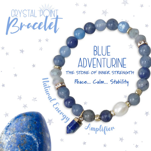 LISA POLLOCK | Blue Aventurine Crystal Bracelet Gift Set