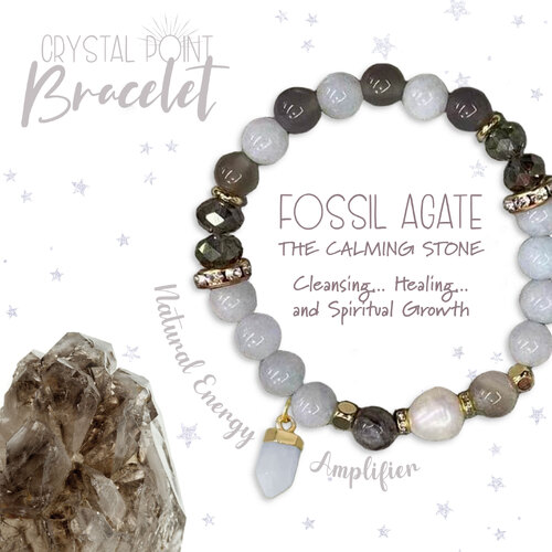LISA POLLOCK | Fossil Agate Crystal Bracelet Gift Set