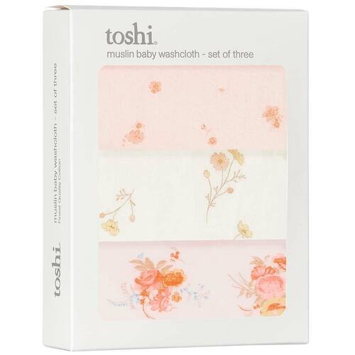 TOSHI | Muslin Washcloth 3 Pack - Willow