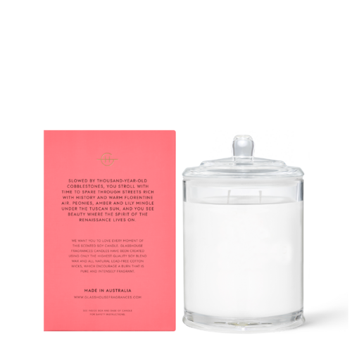 GLASSHOUSE | Forever Florence - Scented Candle 380g