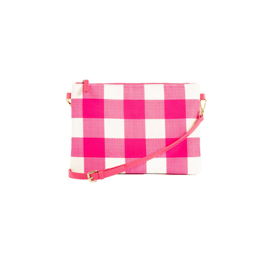 LIV & MILLY | Capri Small Crossbody - Pink & White Gingham