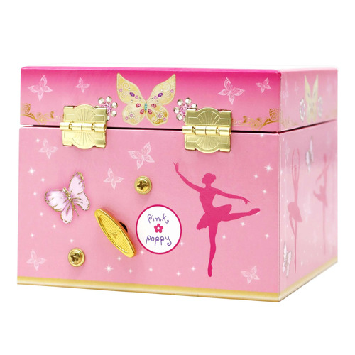 PINK POPPY | Butterfly Ballet Small Musical Jewellery Box