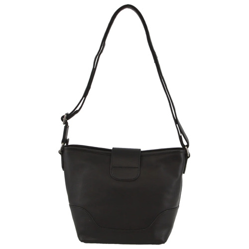 MILLENI | Leather Ladies Cross Body Bag - Black