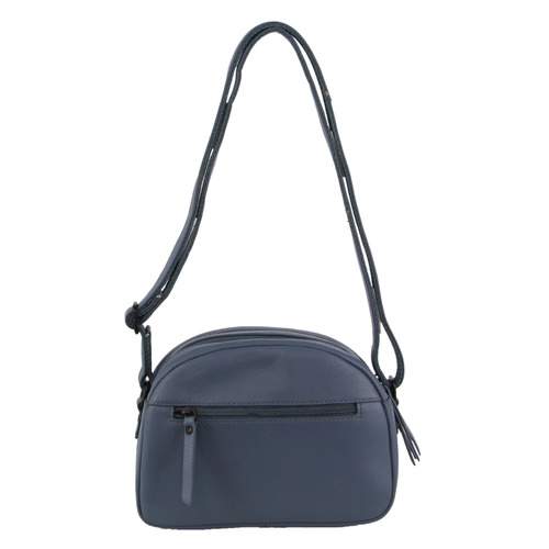 MILLENI | Leather Ladies Multi-Zip Cross Body Bag - Teal