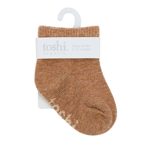 TOSHI | Dreamtime Organic Ankle Socks - Walnut