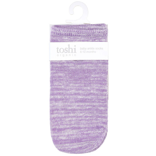TOSHI | Organic Marle Ankle Socks - Lavender