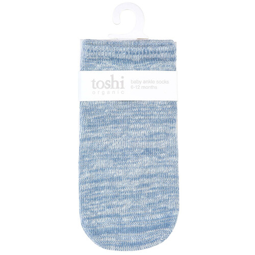 TOSHI | Organic Marle Ankle Socks - Storm
