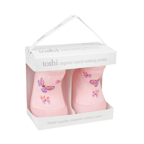TOSHI | Organic Hybrid Walking Socks Jacquard - Butterfly Bliss