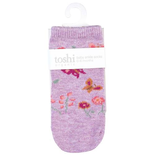 TOSHI | Organic Jacquard Ankle Socks 2pk - Lavandula