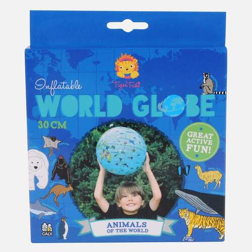 TIGER TRIBE | World Globe - Animals of the World 30cm