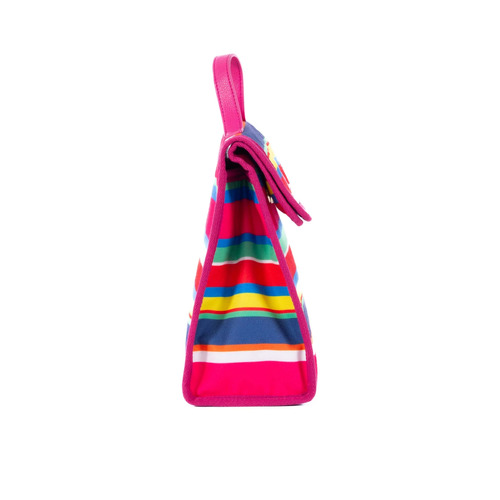 LIV & MILLY | Satchel Lunch Bag - Bright Stripes