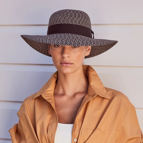 RIGON | Evelyn Ladies Capeline Hat - Charcoal
