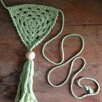 OB DESIGNS | Bunting Green Crochet | 100% Cotton