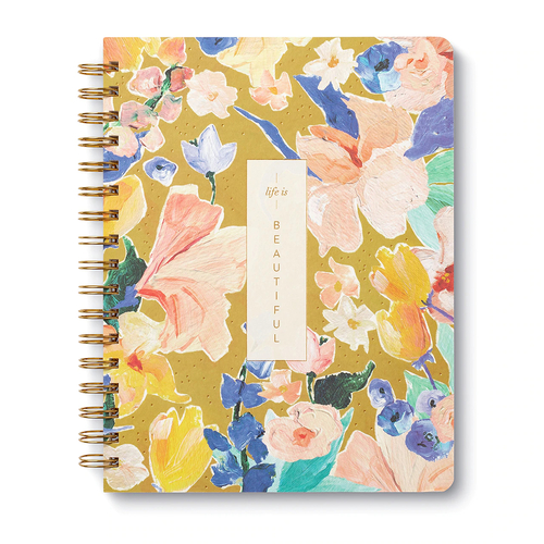 Book - Wire-O Notebook - Life Is Beautiful