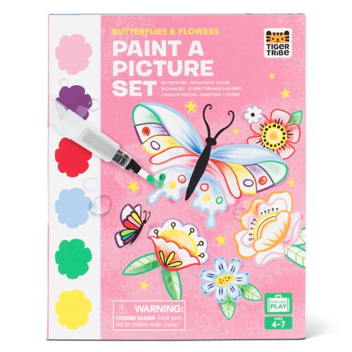 TIGER TRIBE | Paint-a-Picture Set - Butterflies &amp; Flowers