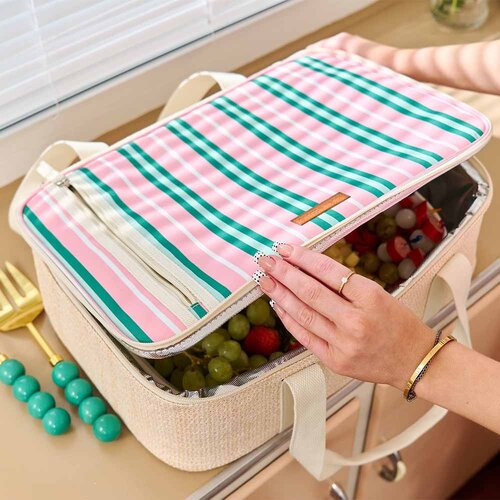 Picnic Make &amp; Take Bag - Rattan Detail