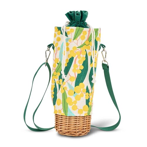 Picnic Bottle Bag - Wicker