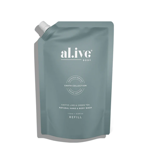 AL.IVE BODY | 1 Ltr Wash Refill - Kaffir Lime & Green Tea