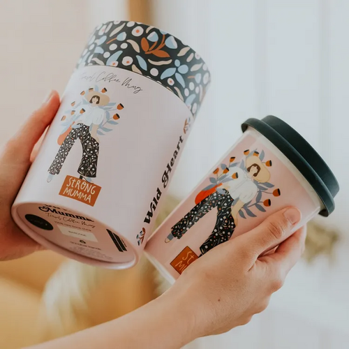 Annabel Trends - Ceramic Travel Mug  &#39;Strong Mumma&#39;