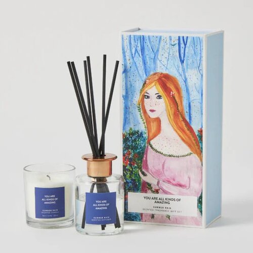 Pilbeam Living | You Are All Kinds of Amazing Candle &amp; Diffuser Gift Set – 120ml Diffuser &amp; 140g Candle