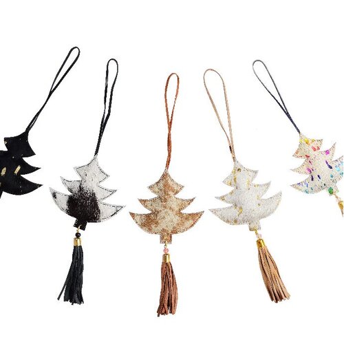 Cowhide Christmas Decorations