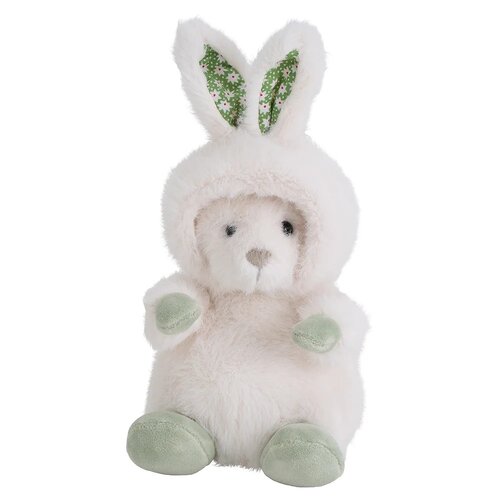 Annabel Trends l Plush Bunny Bear - Green/Pink/White [Design: White]