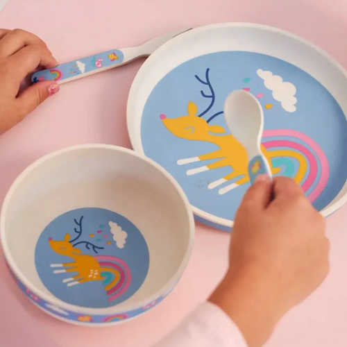 Penny Scallan Design | Bamboo Mealtime Set - Rainbow Days