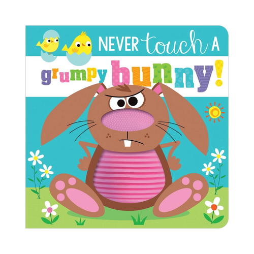 Never Touch a Grumpy Bunny Book | Touch &amp; Feel Kids Board Book