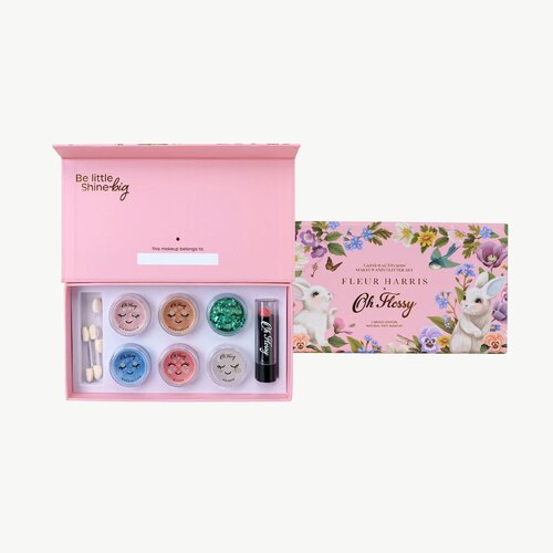 Oh Flossy X Fleur Harris - Garden of Dreams Collection Deluxe Makeup &amp; Glitter Set