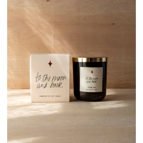 Studio Sol | “To The Moon And Back” Soy Candle| Watermelon Scent.