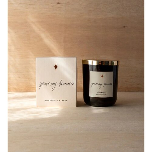 Studio Sol | Classic Sentiments Candle - You’re My Favourite | Watermelon Scent.