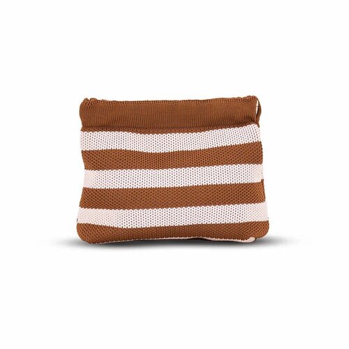 Dumpling Pouch - Brown &amp; Pink