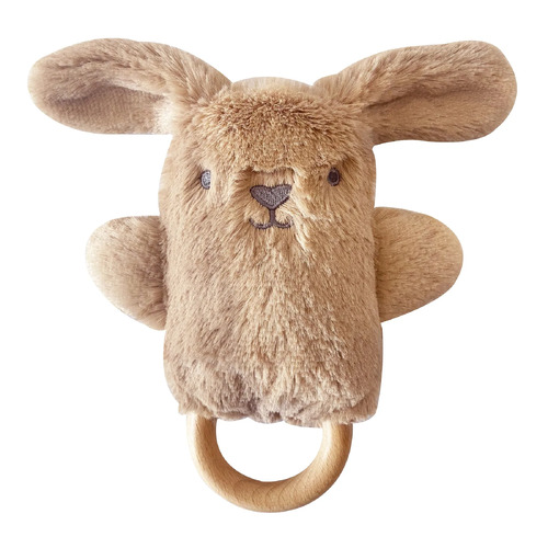 OB DESIGNS | Bailey Bunny Soft Rattle Toy