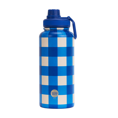 Watermate Stainless Steel Drink Bottle 950ml [Colour: Cobalt Check]